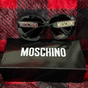 Moschino Black and Gold Sunglasses
